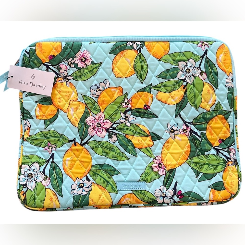 Vera Bradley Laptop Sleeve Lemon Grove